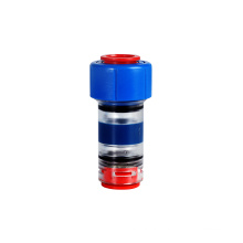 HDPE tube fittings straight couplings water pneumatic plastic microduct hose round gas block connectors